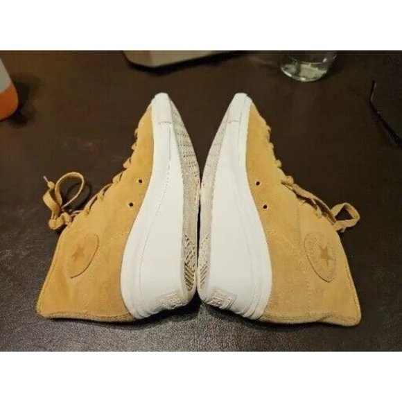 Rare Immaculate SIZE 6 Preloved high heel Converse AllStar Suede thin fur lining - Picture 11 of 16